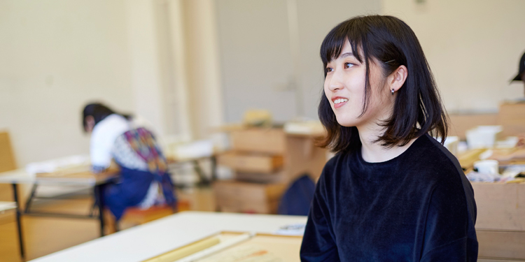 芸術学部 美術学科 日本画専攻 3年 亀川 果野さん