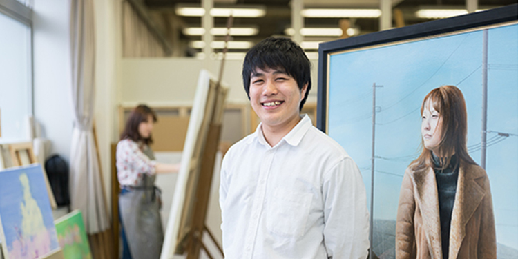 芸術学部 美術学科 油絵専攻 4年 山口 達典さん