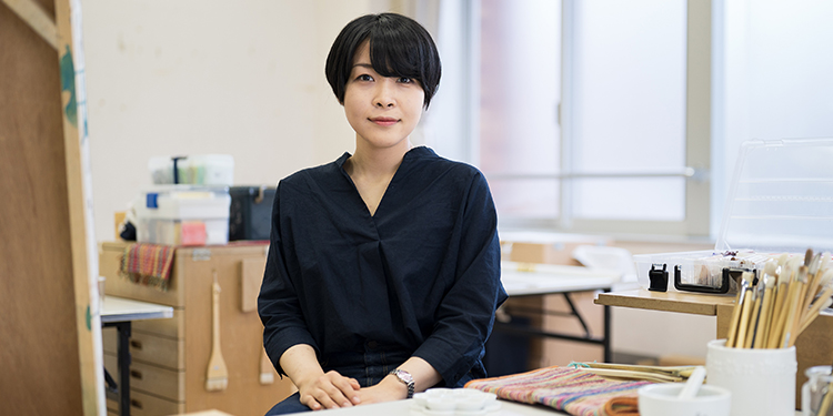 芸術学部 美術学科 日本画専攻 3年 森下 真帆さん