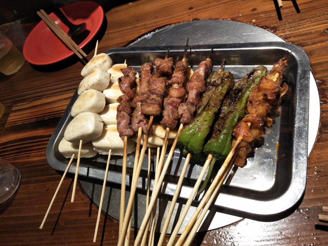 おいしい羊肉の串焼き