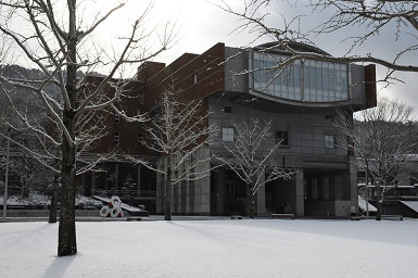 学内の雪景色1