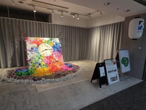 完成作品の展示の様子