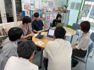 安佐南区社会福祉協議会との話し合いの様子
