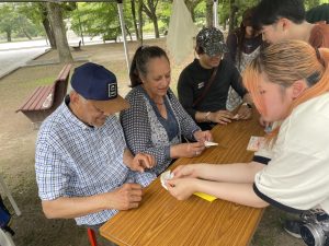 折り方の説明（市大生チャレンジ事業）