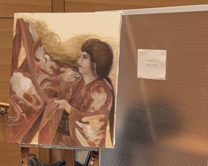 展示された油絵