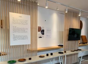 宮島ろくろ展示風景