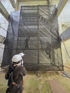 足場体験の様子