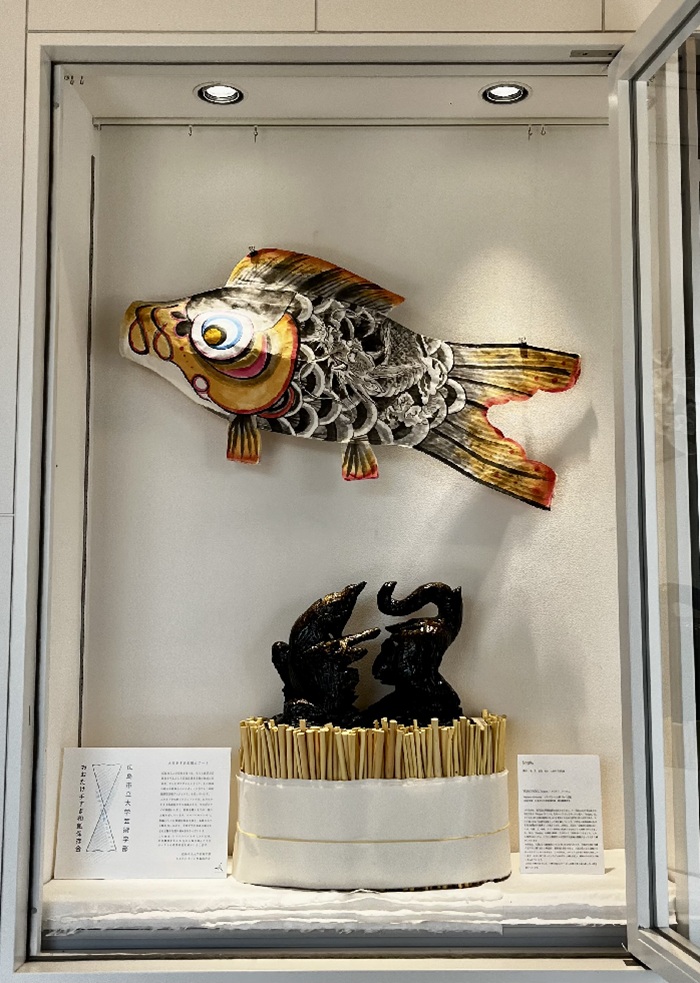 特別聴講生おおたけ手すき和紙展示